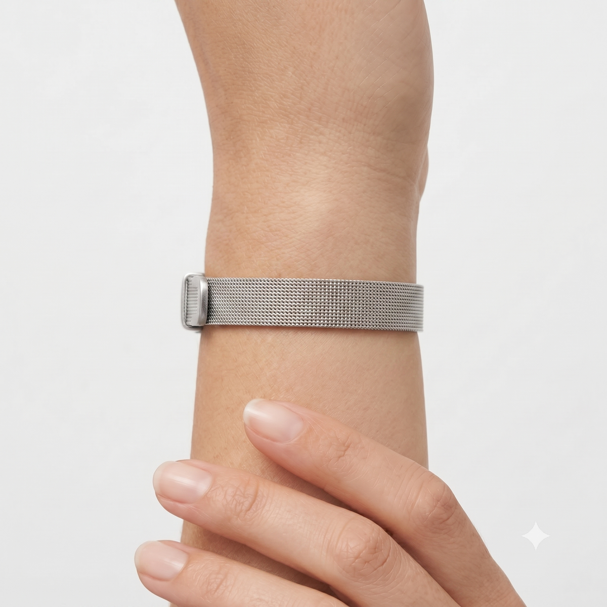 Pulsera DIY de Acero Inoxidable Plateada