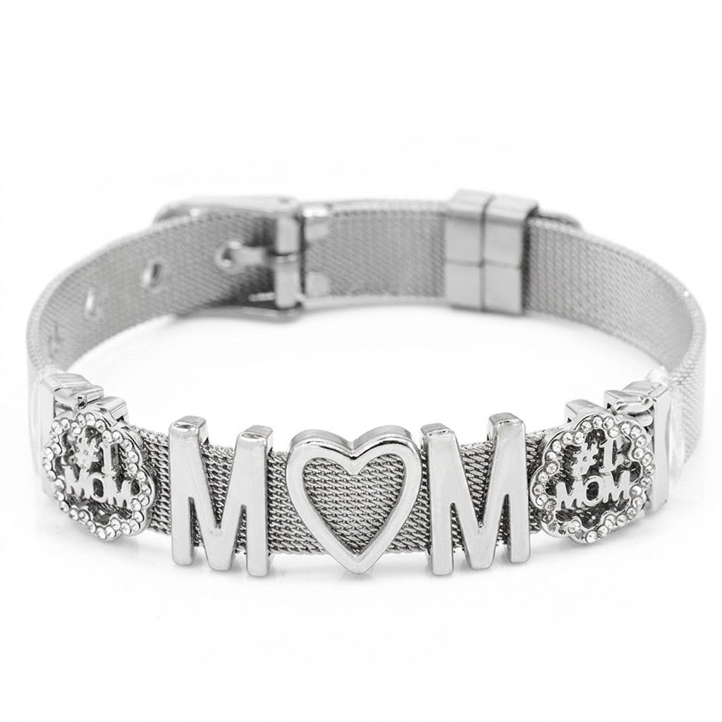 Pulsera con Letras y Cristales – Joyería DIY
