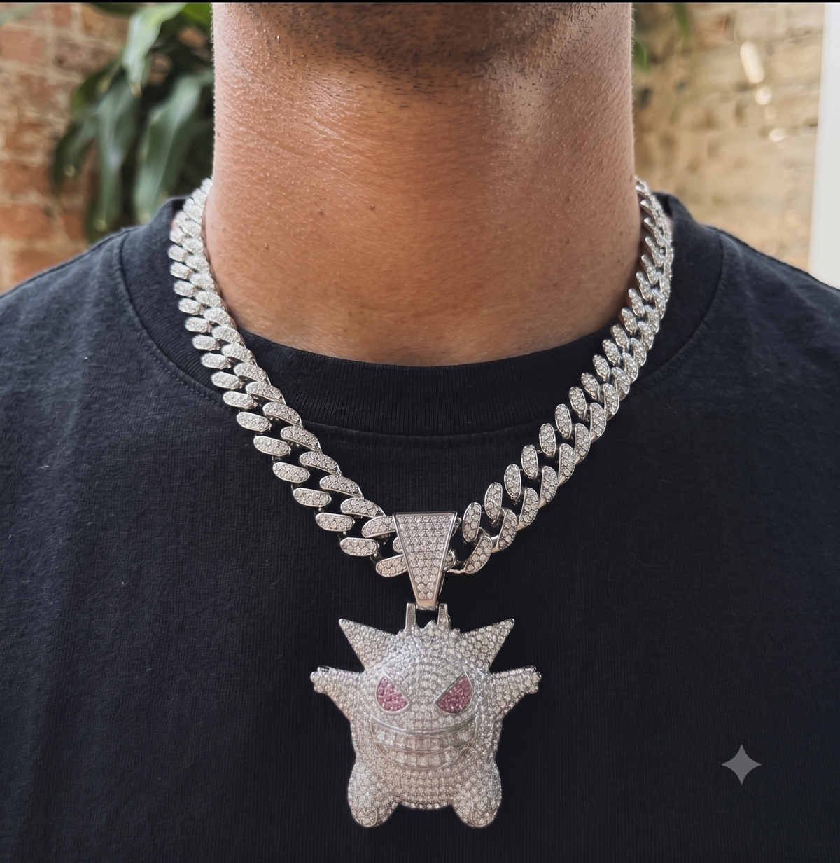 Collar Cadena Cubana + Dije