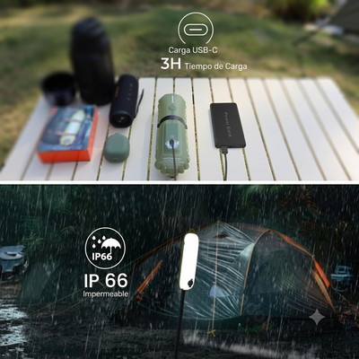Lámpara Luz Solar Inflable ZTARX B60E — Bicolor + SOS