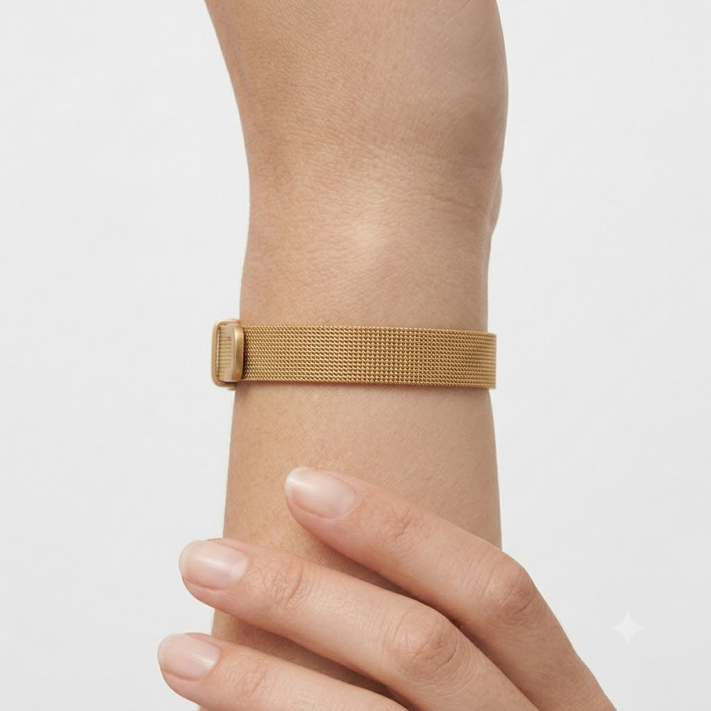 Pulsera DIY de Acero Inoxidable Dorada