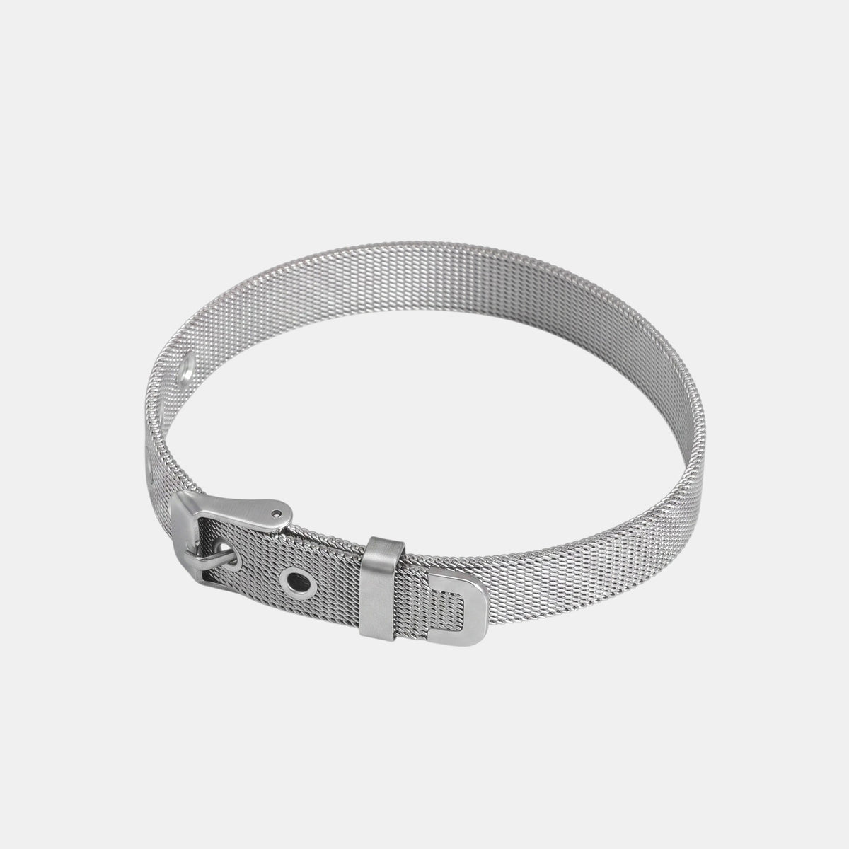Pulsera DIY de Acero Inoxidable Plateada