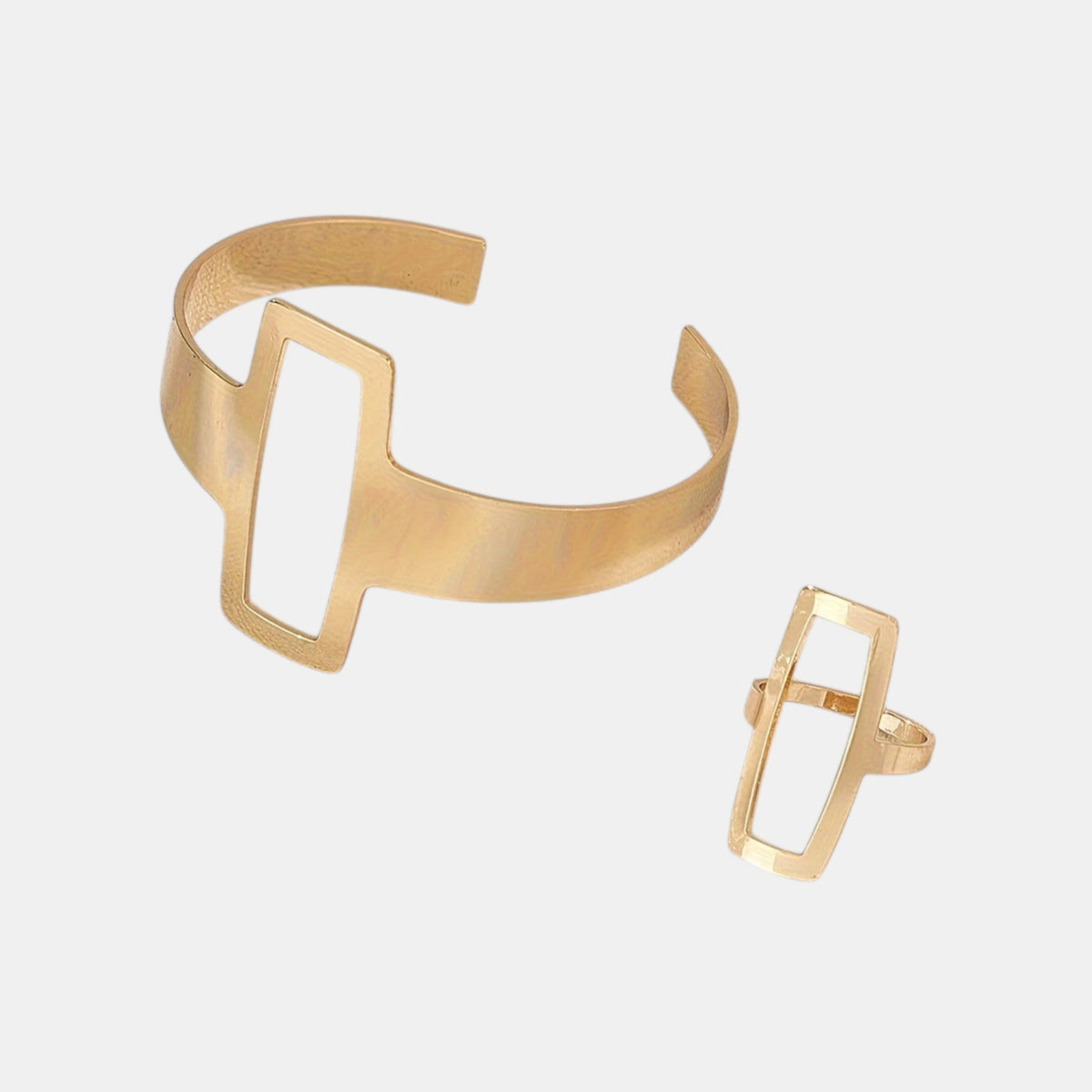 Juego de joyería de moda pulsera + anillo.